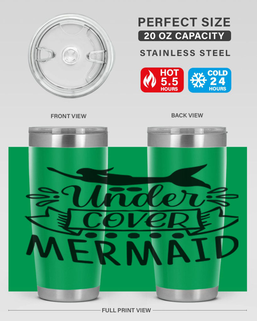 Under cover mermaid 645#- mermaid- Tumbler