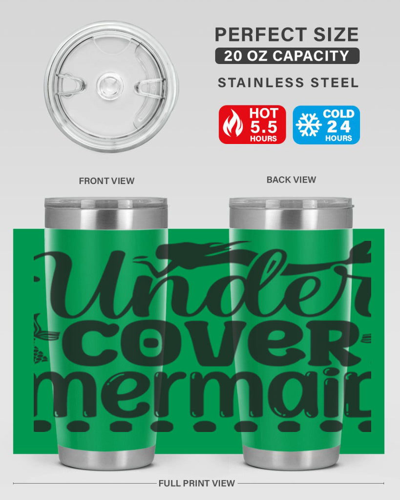 Under cover mermaid 649#- mermaid- Tumbler