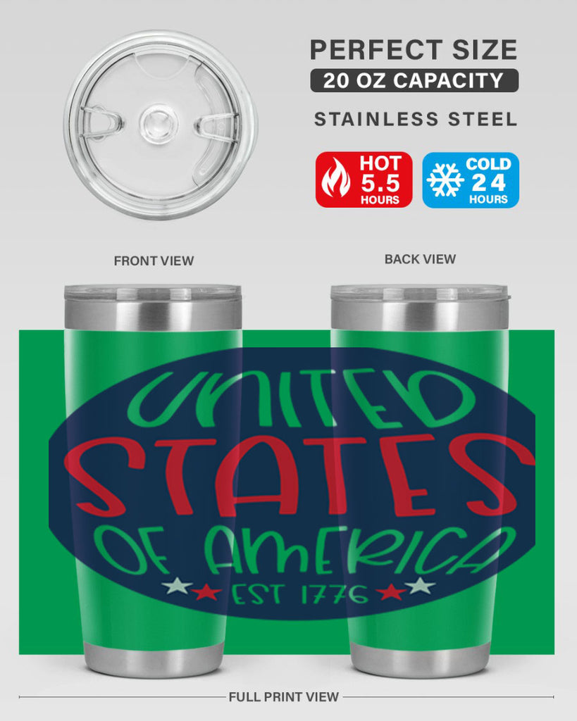 United States Of America Est Style 176#- Fourt Of July- Tumbler
