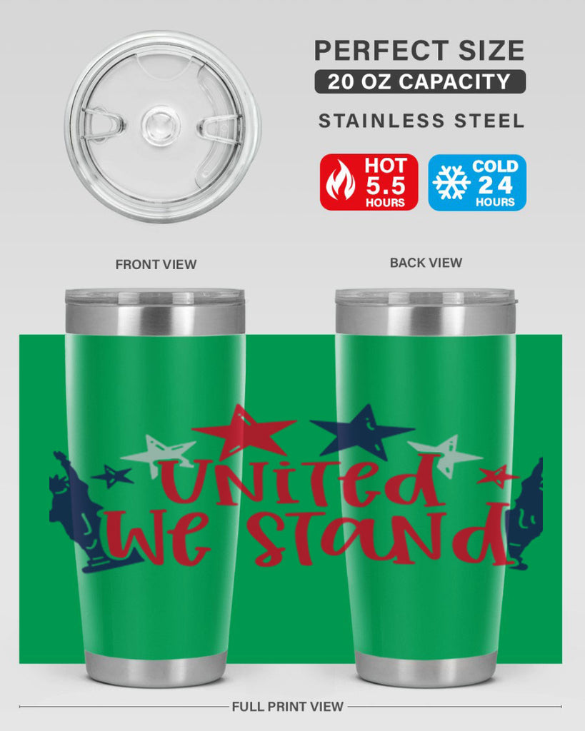 United We Stand Style 179#- Fourt Of July- Tumbler