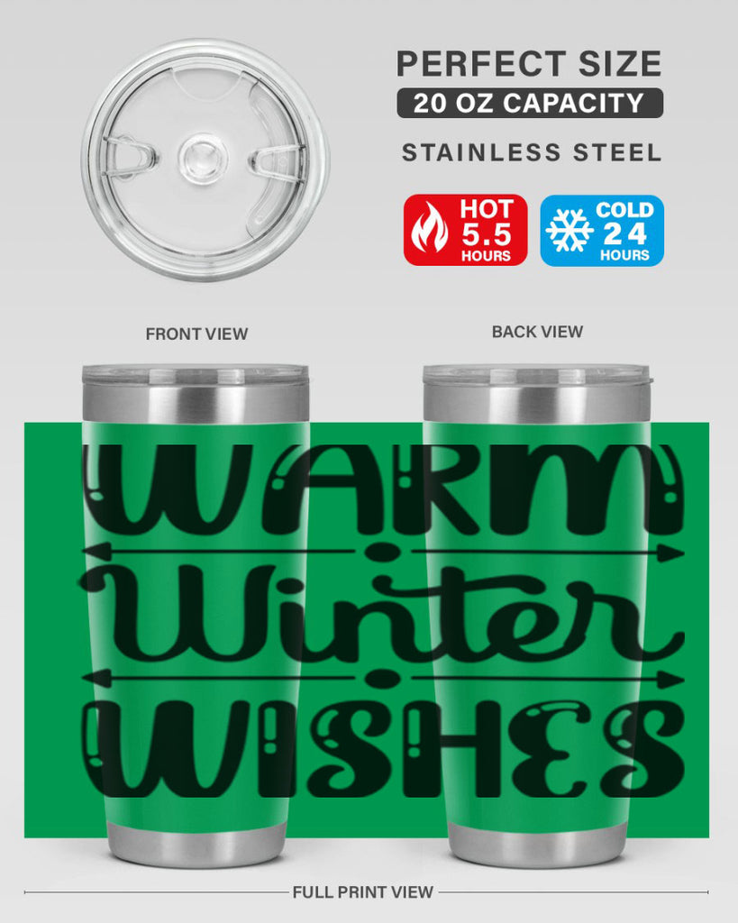 Warm Winter Wishes 463#- winter- Tumbler