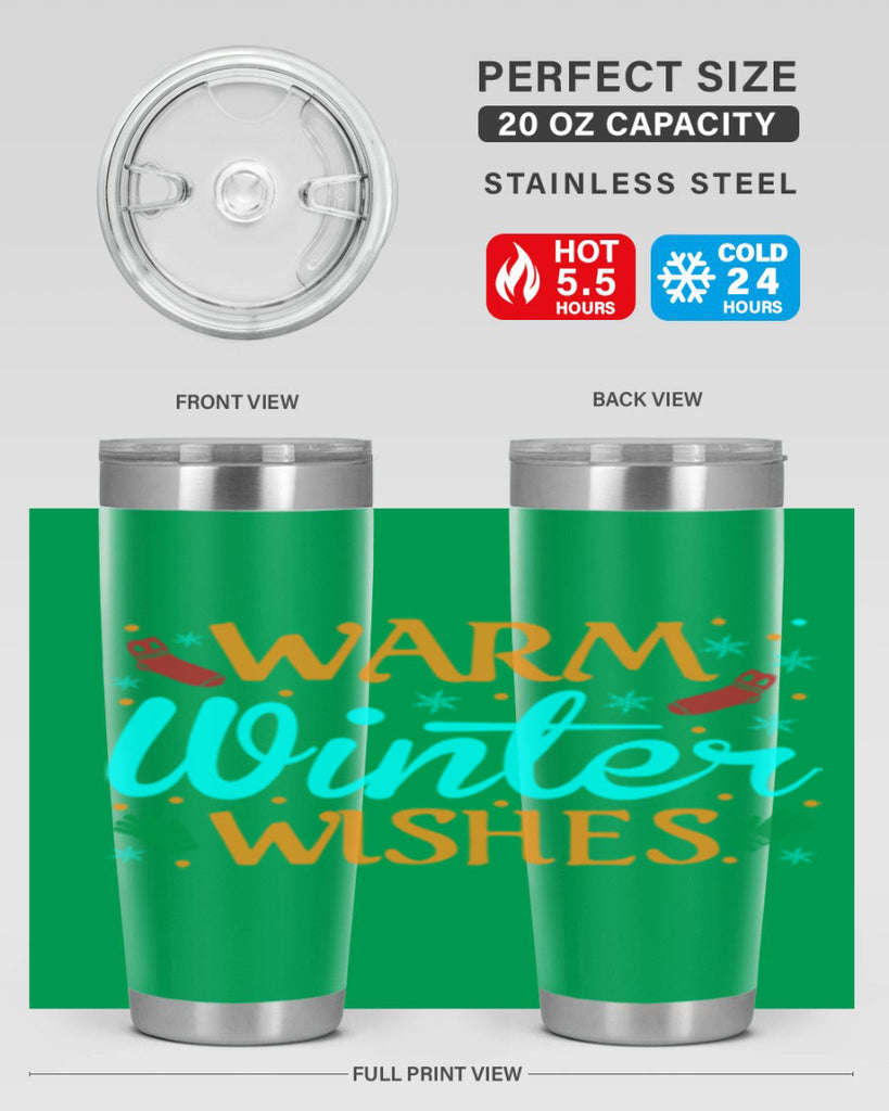 Warm Winter Wishes 465#- winter- Tumbler