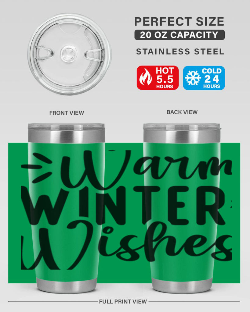 Warm Winter Wishes459#- winter- Tumbler