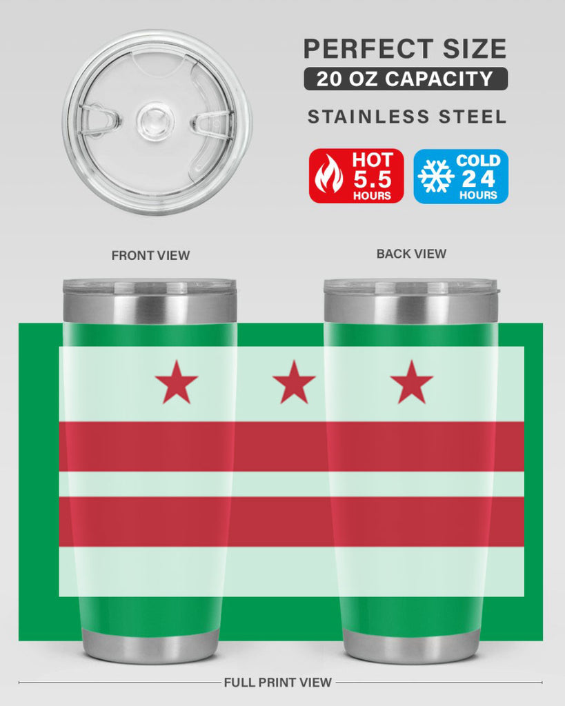 Washington DC 5#- Us Flags- Tumbler