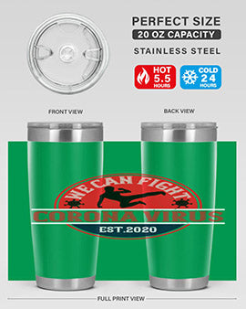 We Can Fight Corona Virus Est Style 11#- corona virus- Tumbler
