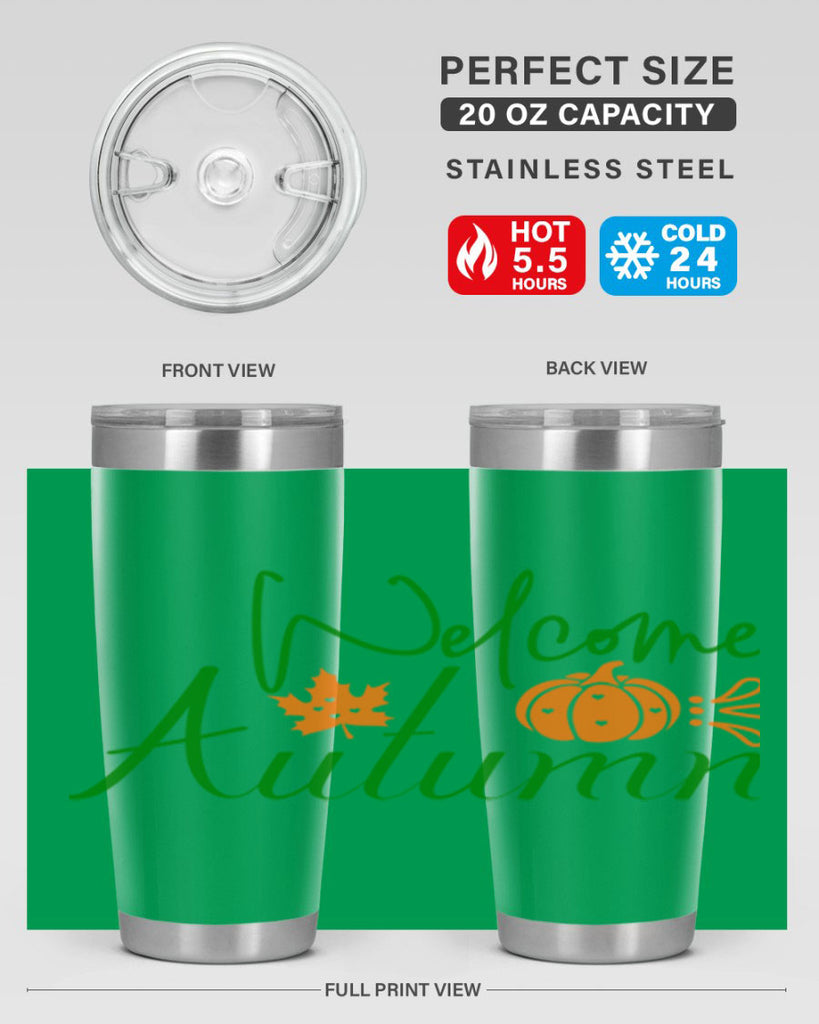 Welcome Autumn 627#- fall- Tumbler