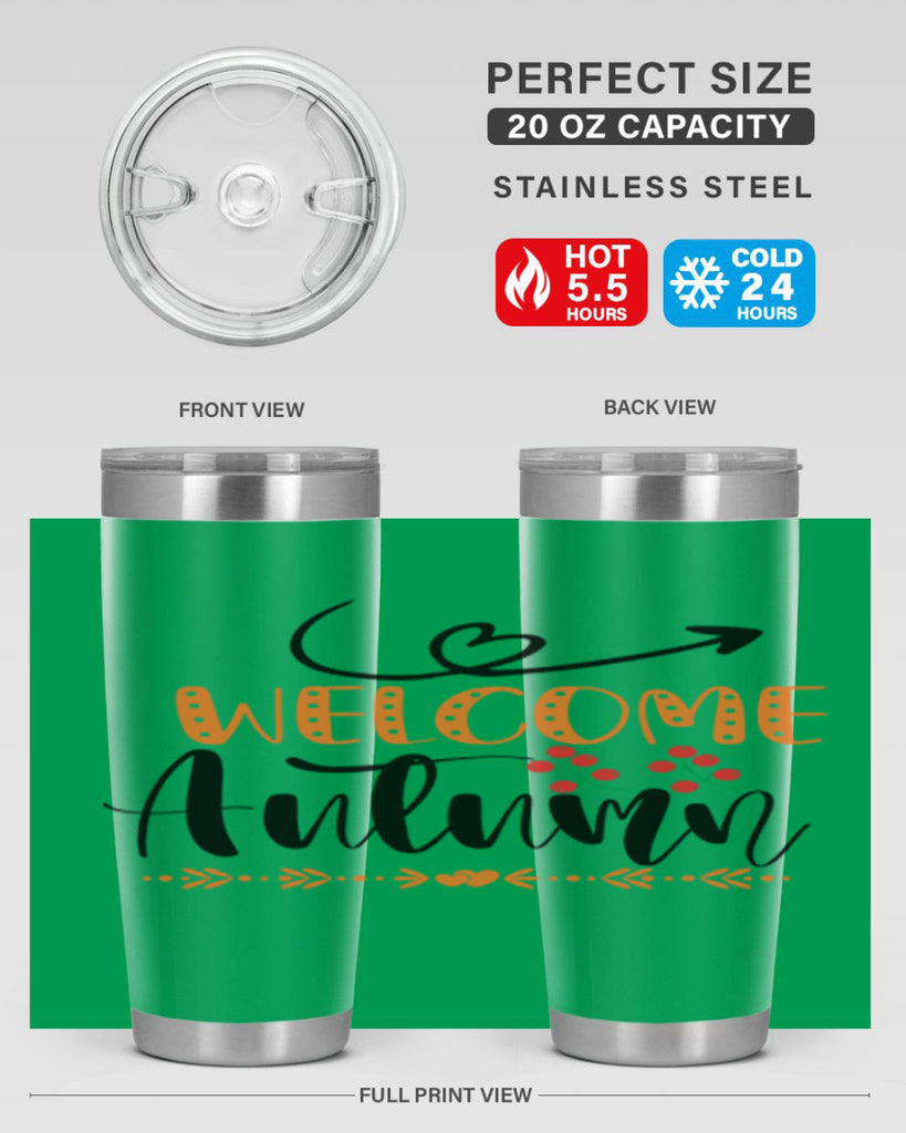 Welcome Autumn 628#- fall- Tumbler