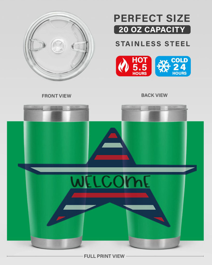 Welcome Style 186#- Fourt Of July- Tumbler