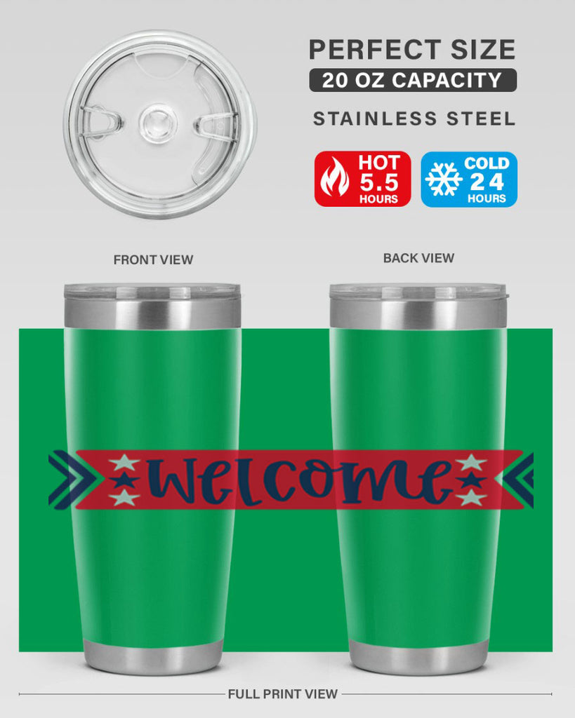 Welcome Style 187#- Fourt Of July- Tumbler