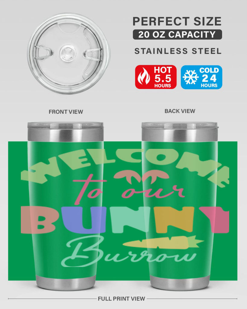 Welcome to our bunny burrow588#- spring- Tumbler