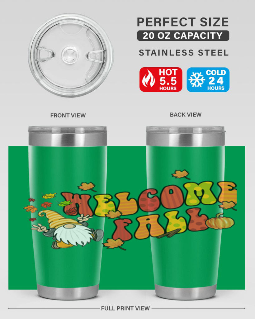 WelcomeFallGnome 637#- fall- Tumbler