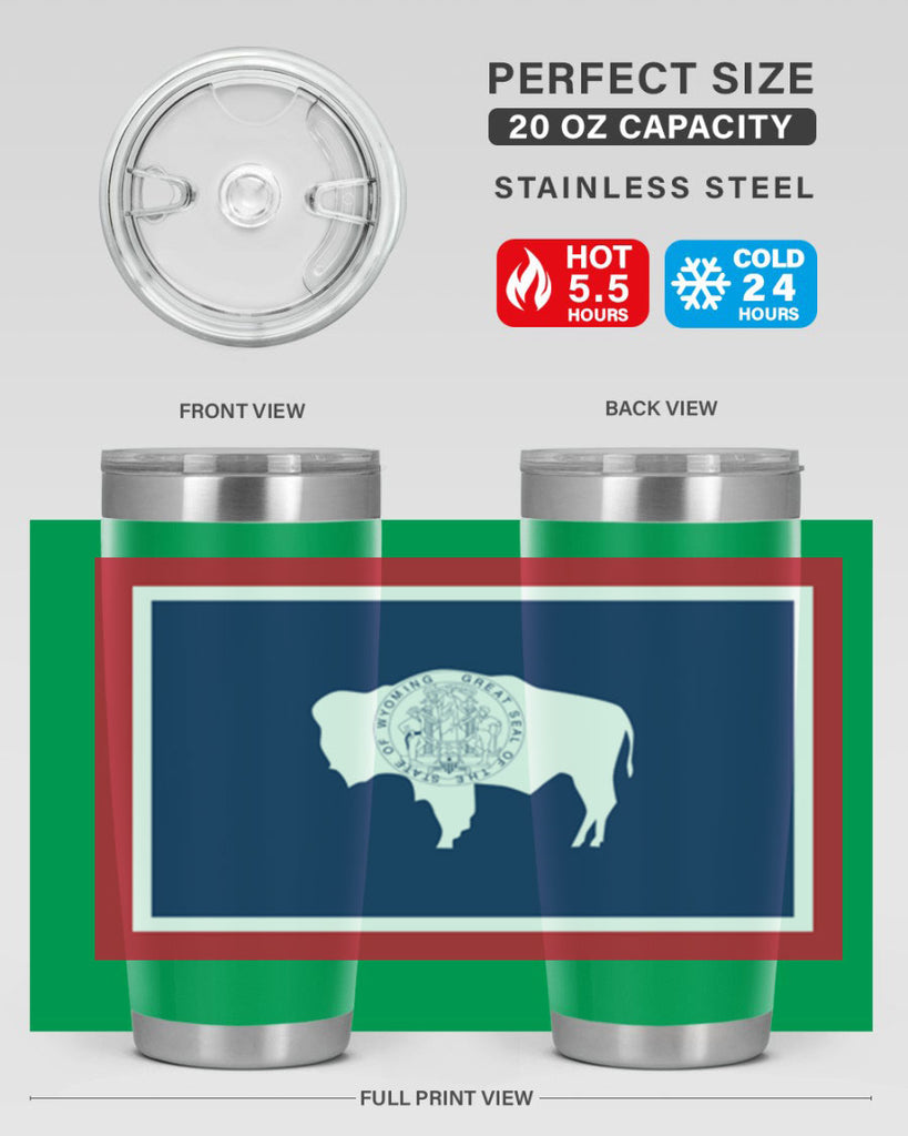 Wyoming 1#- stateflags- Tumbler