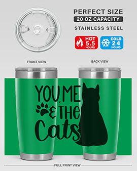 You Me The Cat Style 110#- cat- Tumbler