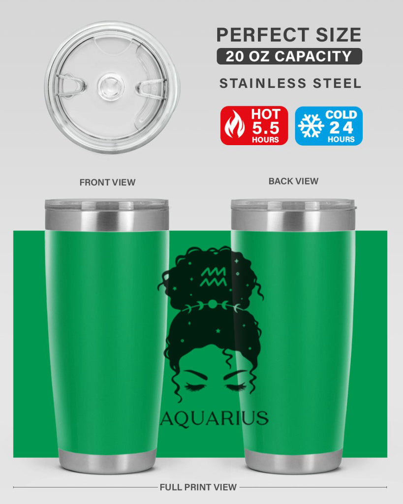 aquarius 81#- zodiac- Tumbler