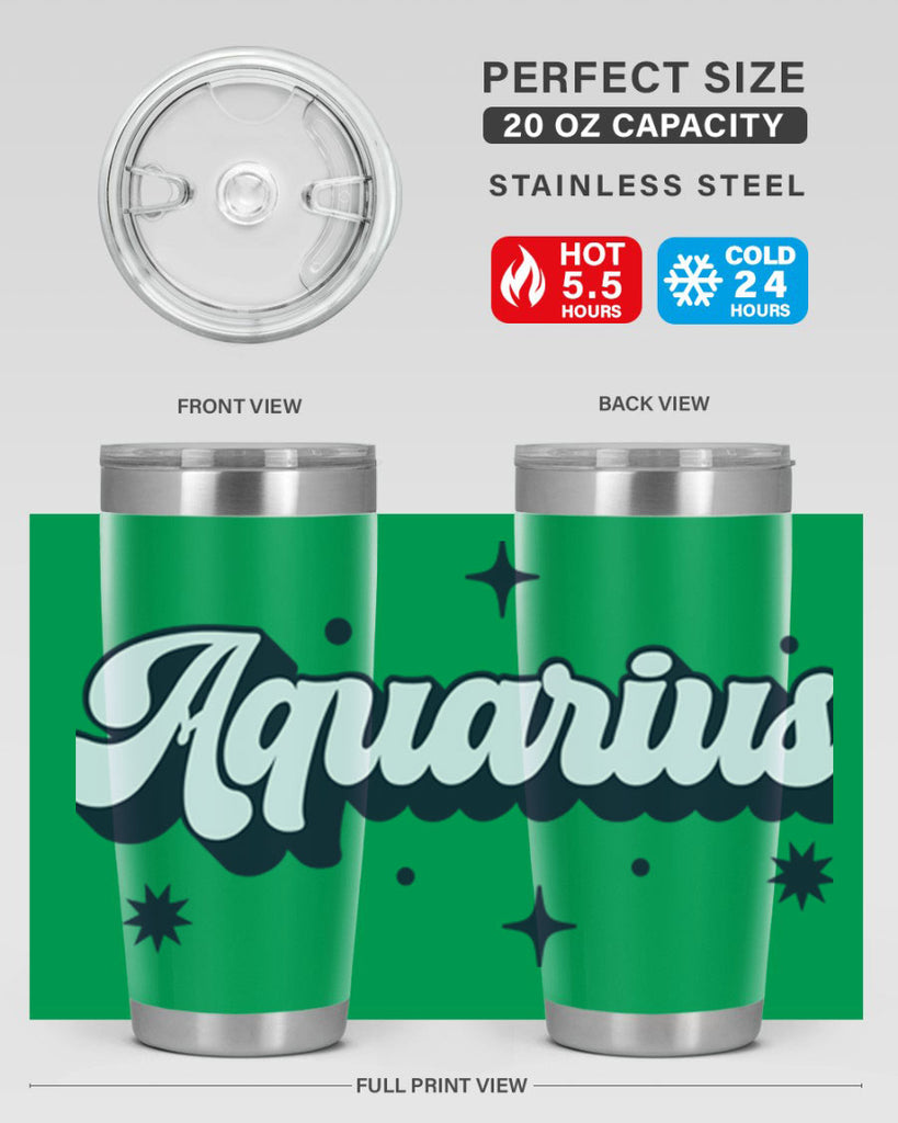 aquarius 82#- zodiac- Tumbler