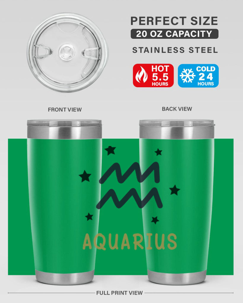 aquarius 83#- zodiac- Tumbler
