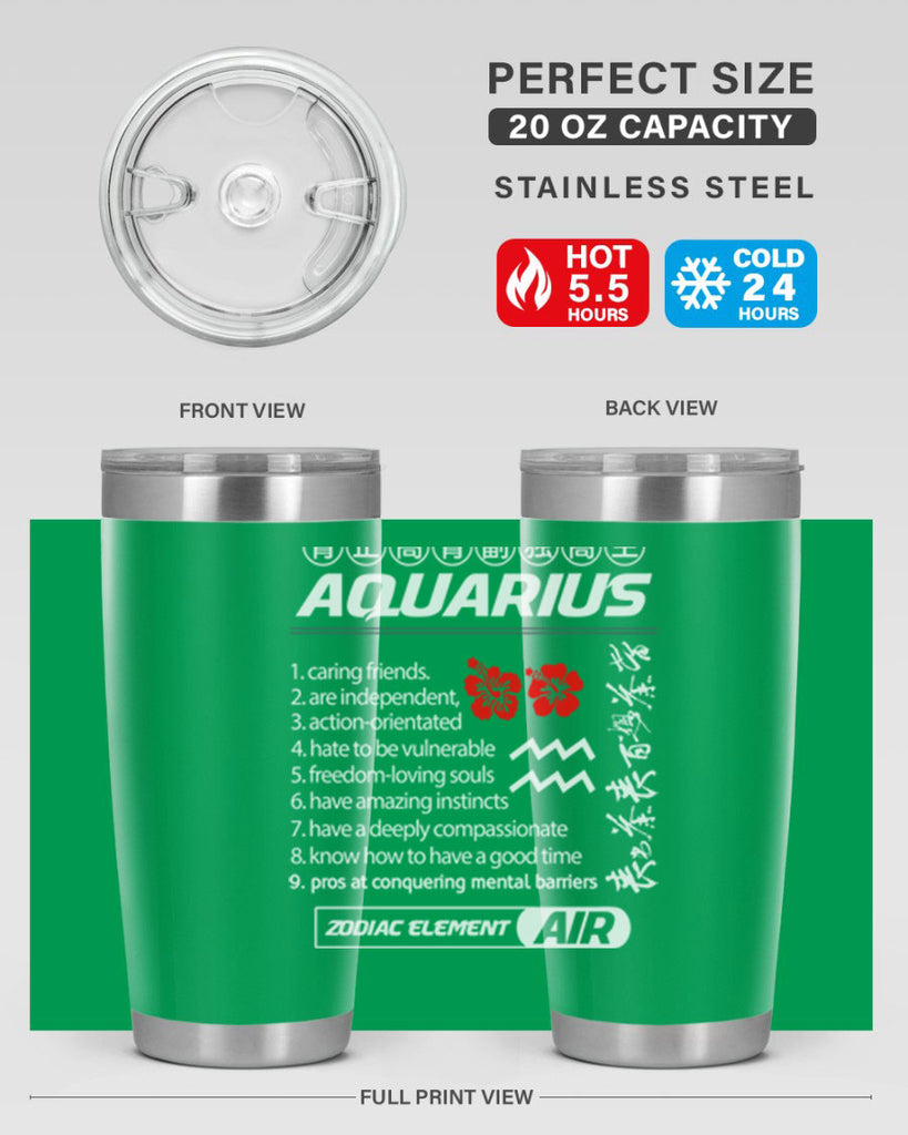 aquarius 85#- zodiac- Tumbler