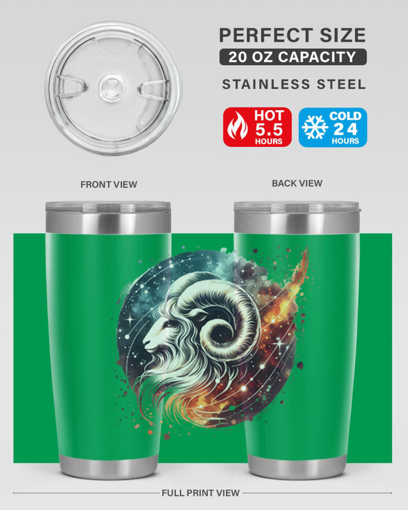 aries 124#- zodiac- Tumbler
