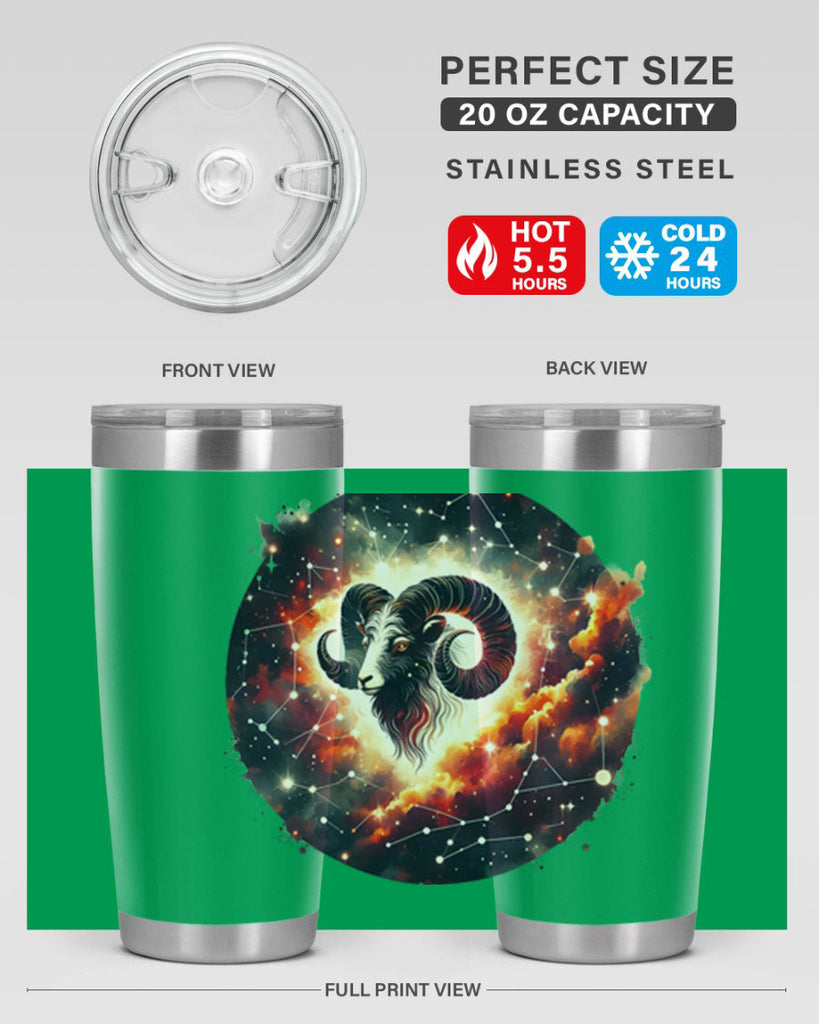 aries 126#- zodiac- Tumbler