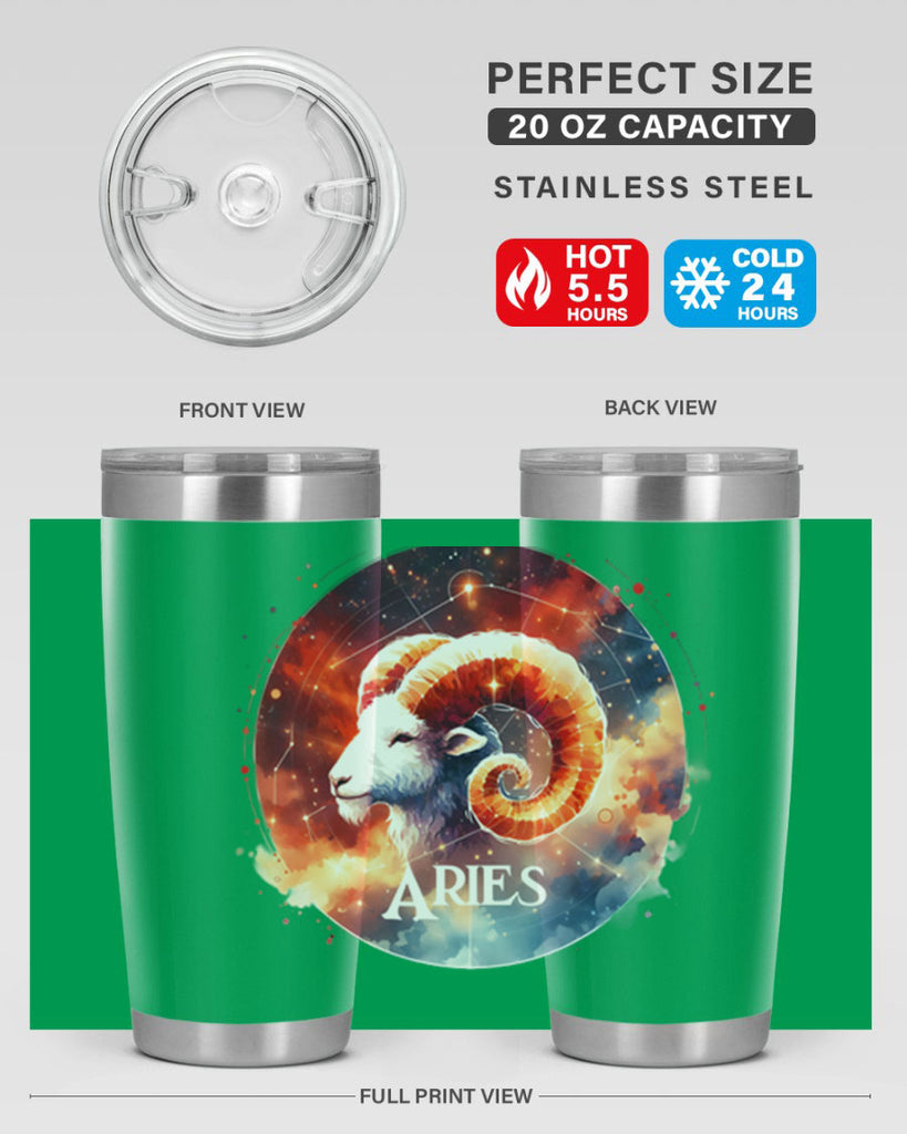 aries 128#- zodiac- Tumbler