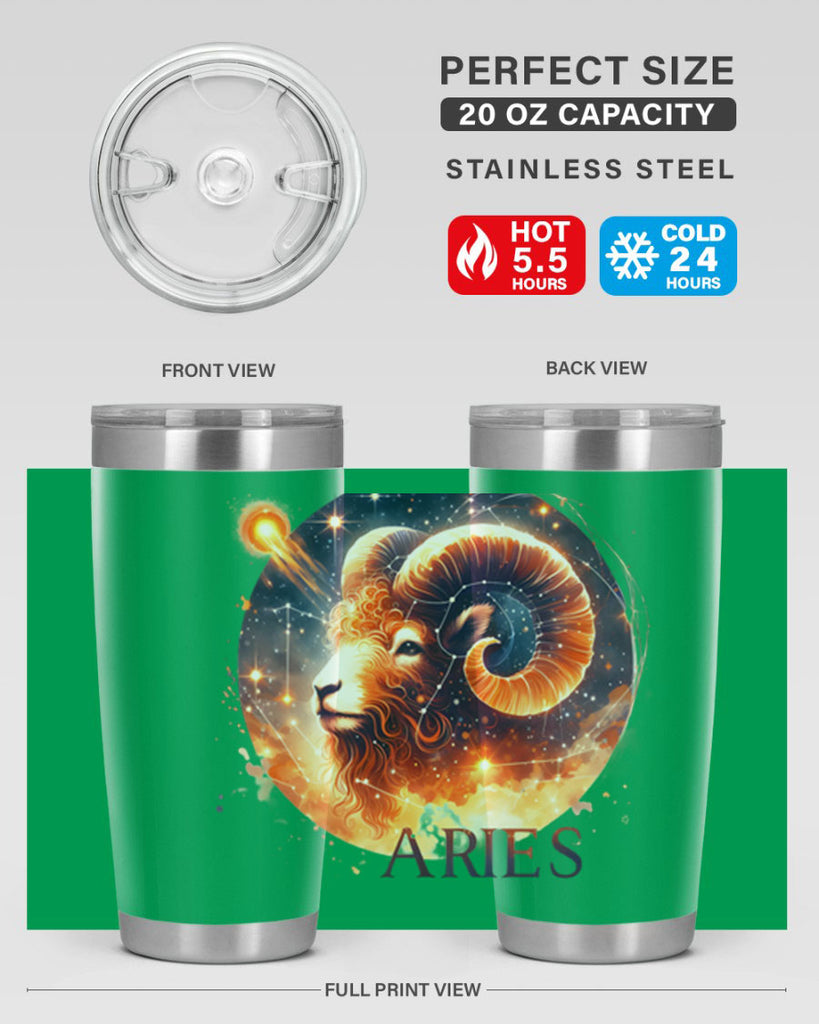aries 130#- zodiac- Tumbler