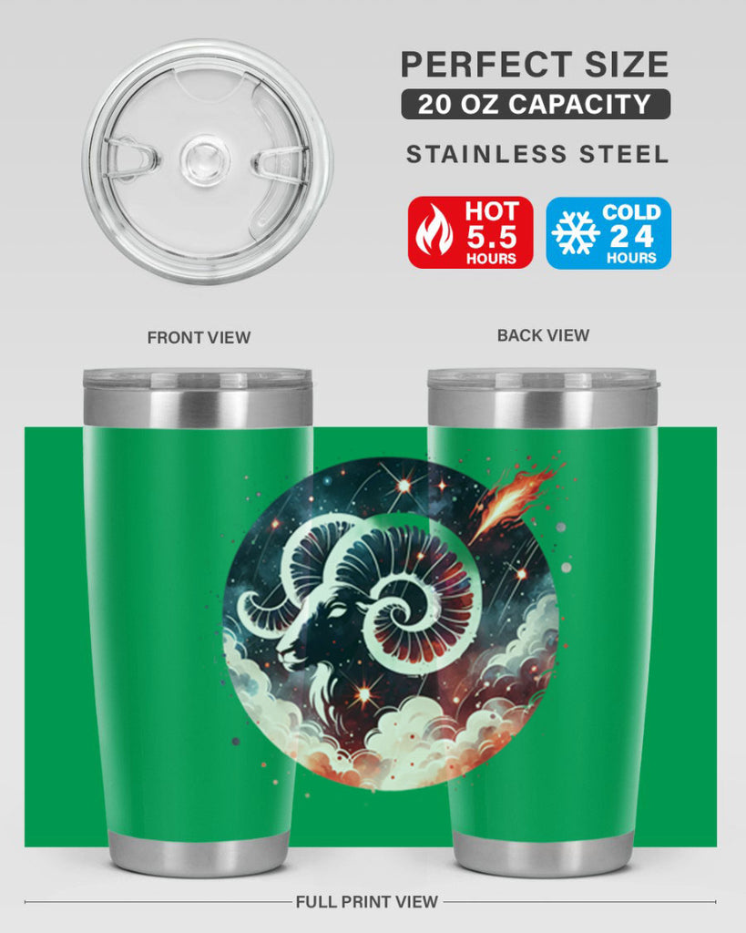 aries 140#- zodiac- Tumbler