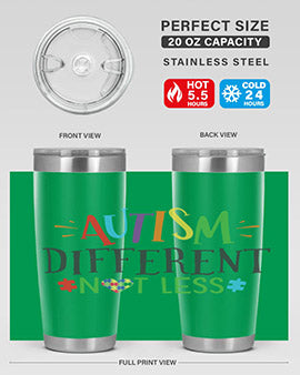 autism different not less Style 5#- autism- Tumbler