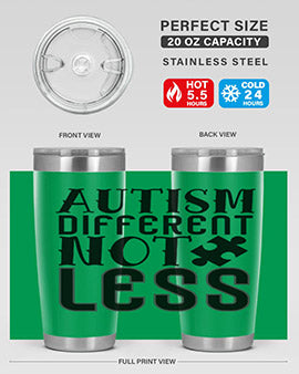 autism different not less Style 6#- autism- Tumbler