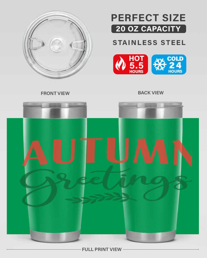 autumn greetings 14#- fall- Tumbler