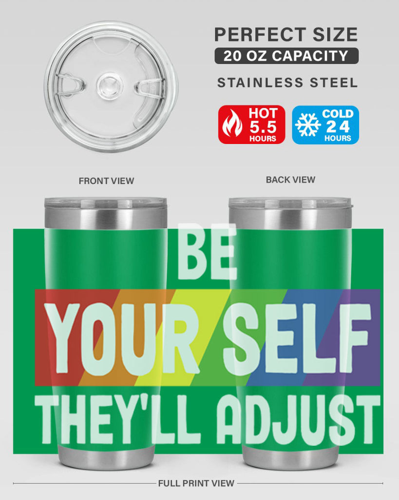 be yourself theyll adjust rainbow lgbt 160#- lgbt- Tumbler