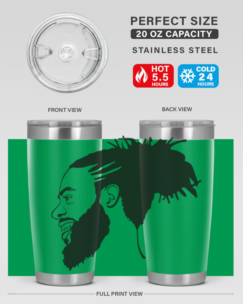 beardman 45#- black men - boys- tumbler
