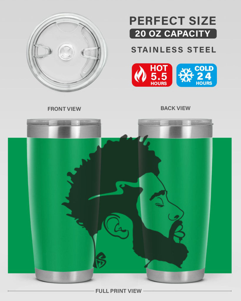 beardman 59#- black men - boys- tumbler
