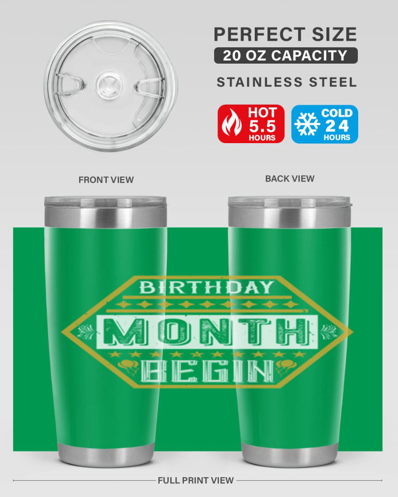birthday month begin Style 9#- birthday- tumbler