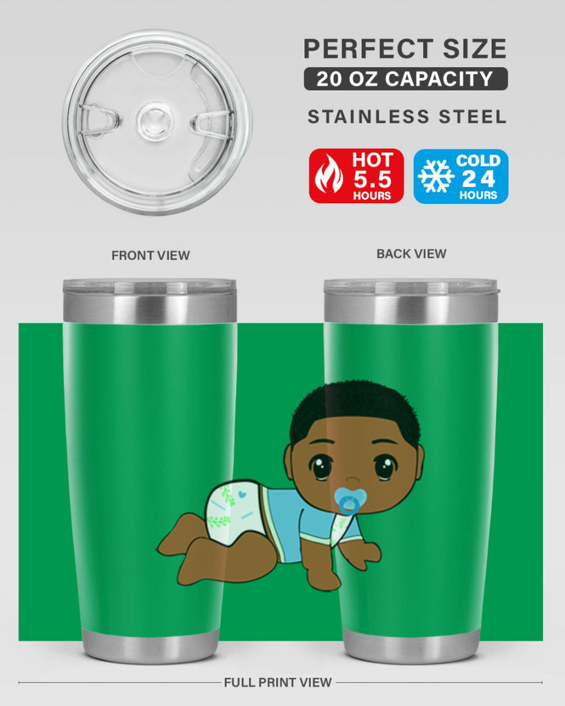 black baby boy 1#- black men - boys- tumbler
