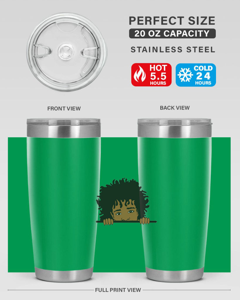 black boy 4#- black men - boys- tumbler
