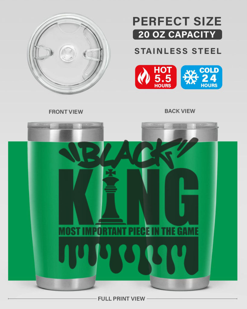 black king 214#- black words phrases- Cotton Tank