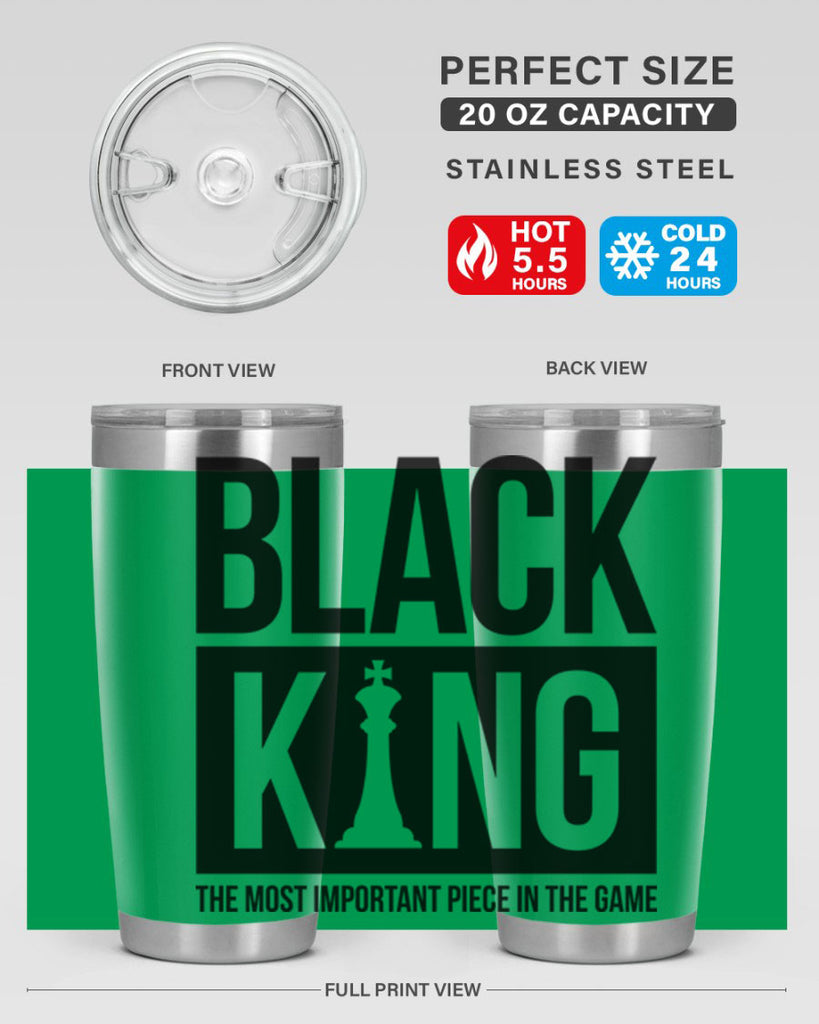 black king 234#- black words phrases- Cotton Tank