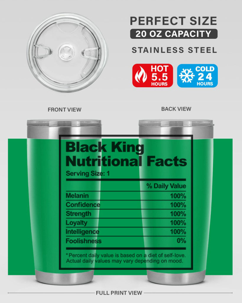 black king nutritional facts 231#- black words phrases- Cotton Tank
