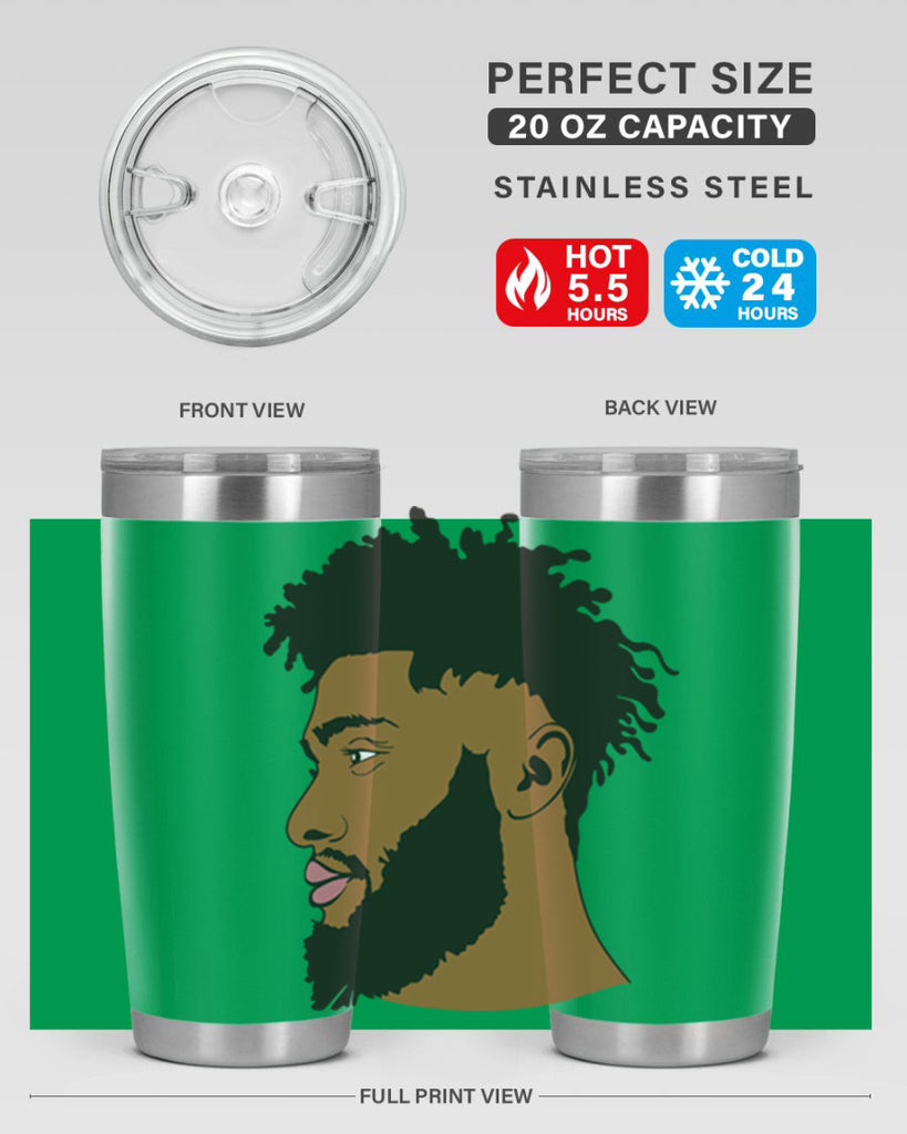black man style 3#- black men - boys- tumbler