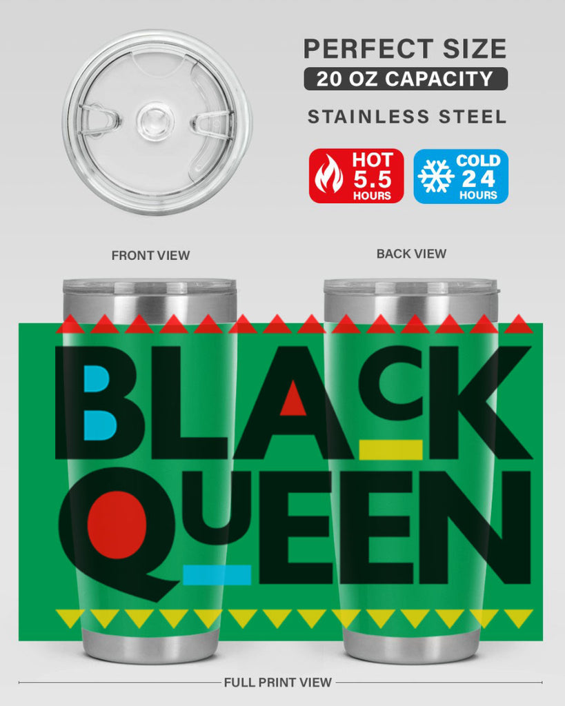 black queen 222#- black words phrases- Cotton Tank