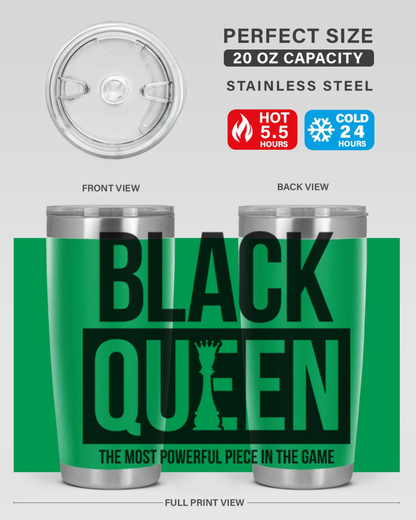 black queen chess 224#- black words phrases- Cotton Tank