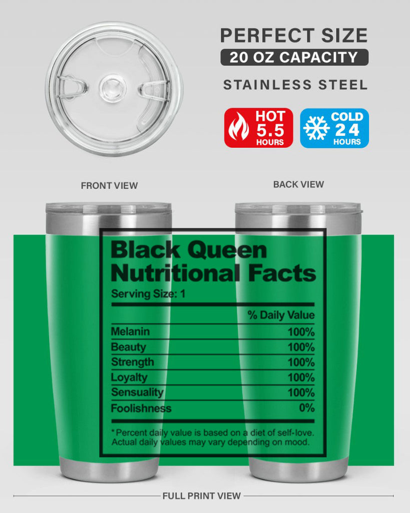 black queen nutritional facts 219#- black words phrases- Cotton Tank
