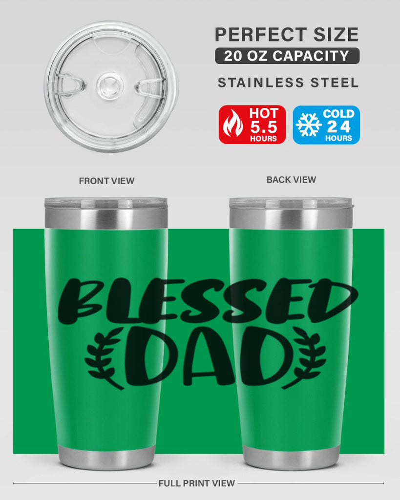 blessed dad 36#- dad- Tumbler
