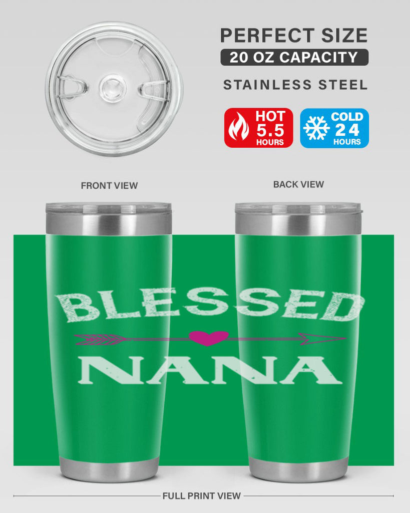 blessed nana 34#- grandma - nana- Tumbler