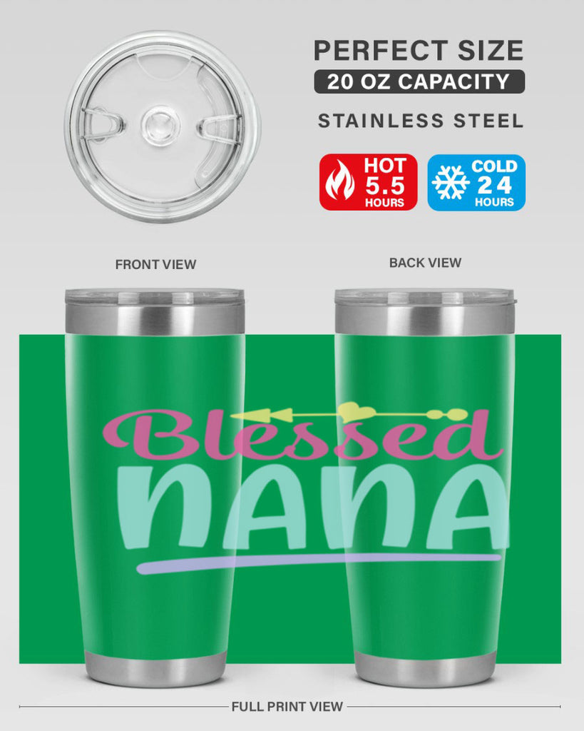 blessed nana 60#- grandma - nana- Tumbler