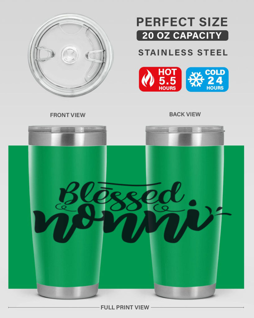 blessed nonni 57#- grandma - nana- Tumbler