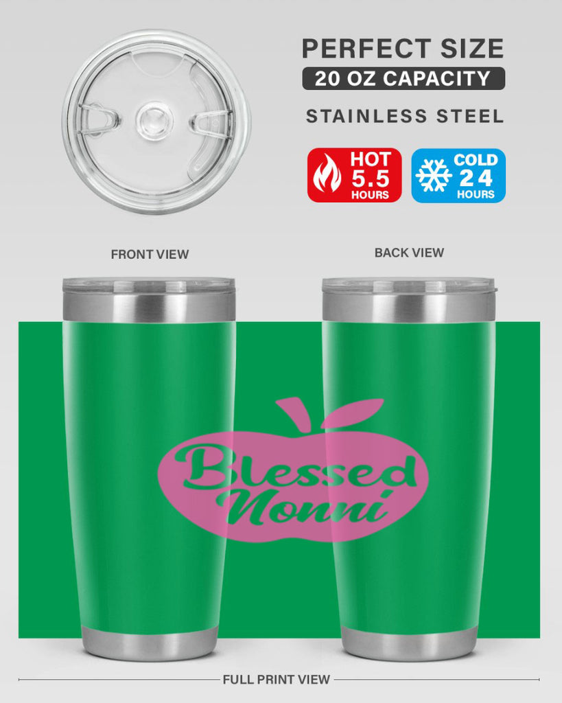 blessed nonni 58#- grandma - nana- Tumbler