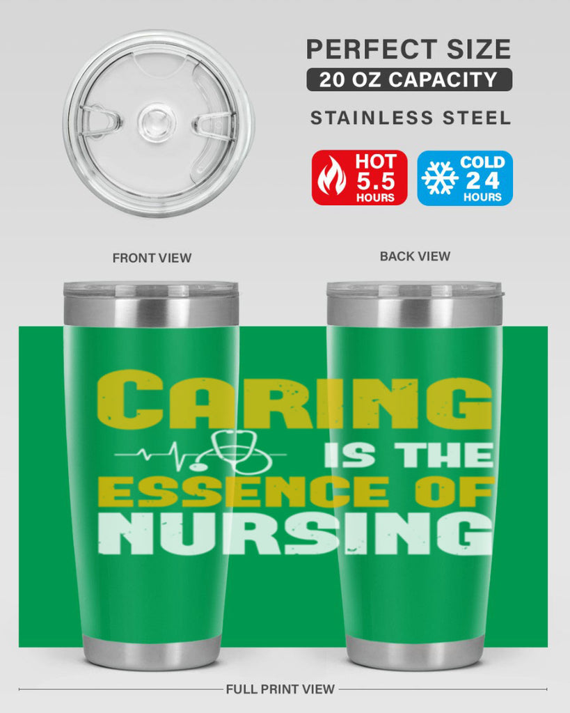 caring is the essence of Style 250#- nurse- tumbler