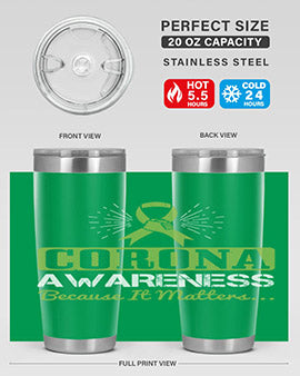 corona awareness because it matters Style 26#- corona virus- Tumbler