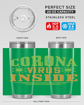 coronavirus inside Style 2#- corona virus- Tumbler